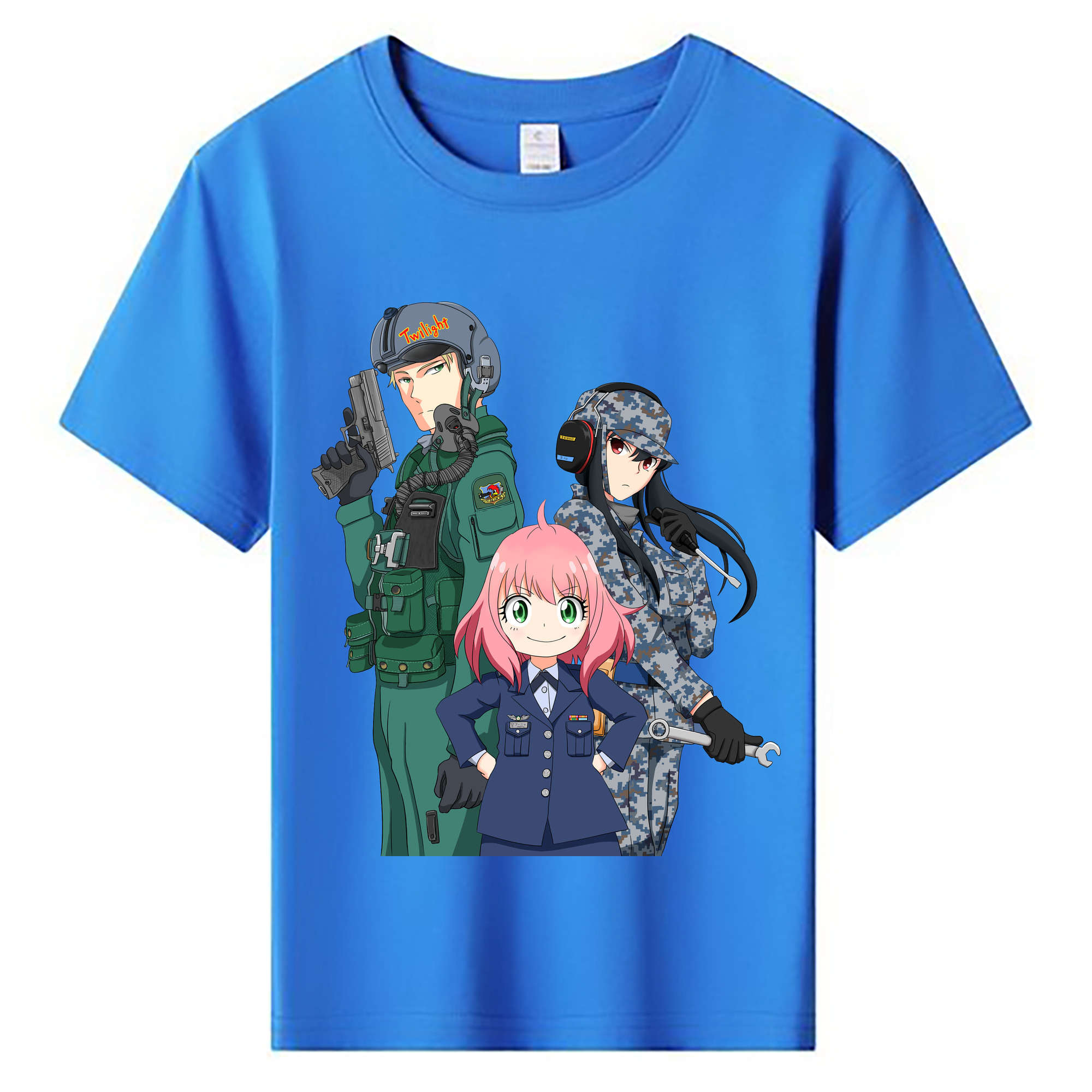 （画像用） SPY×FAMILY间谍家家酒 綿100％キッズTシャツ（フロントプリント）